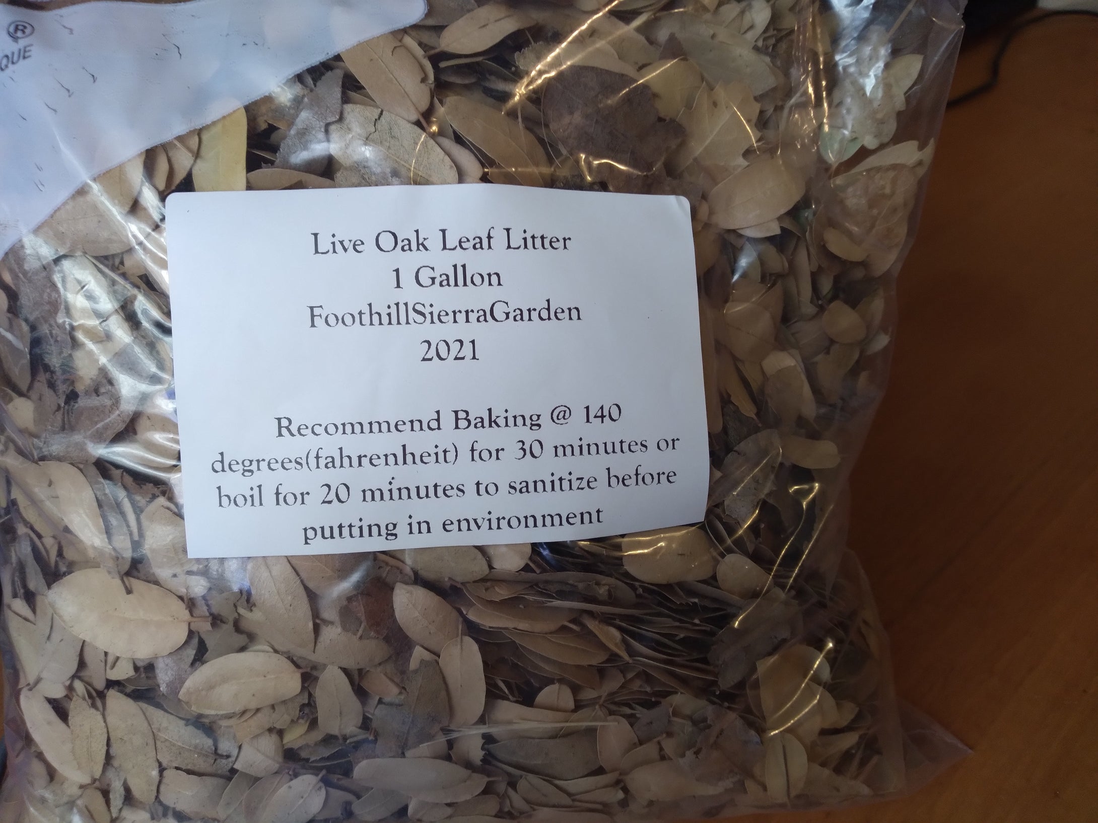 Live Oak Leaf Litter 1 Gallon